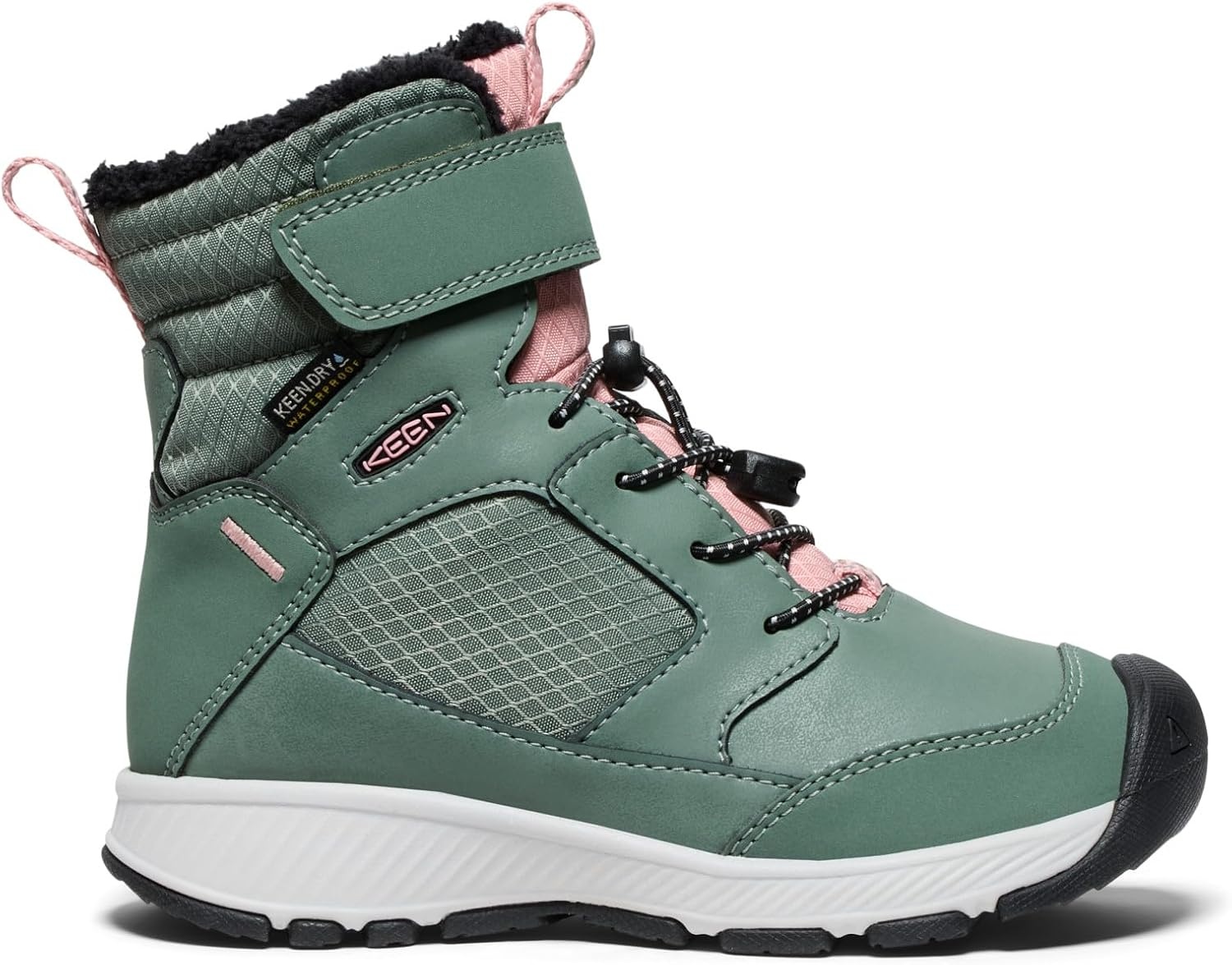 image:imageKEEN Kids Skua Winter Comfortable Insulated Waterproof ToddlerLittle KidBig KidDark ForestRose Elegance