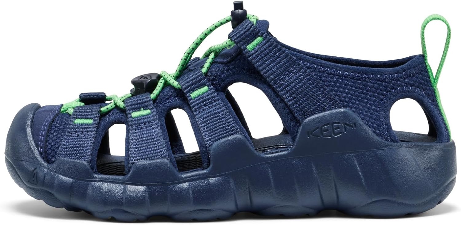 image:imageKEEN UnisexChild Hyperport H2 Breathable Easy On Comfortable Hiking and Water SandalsNaval AcademyVibrant Green