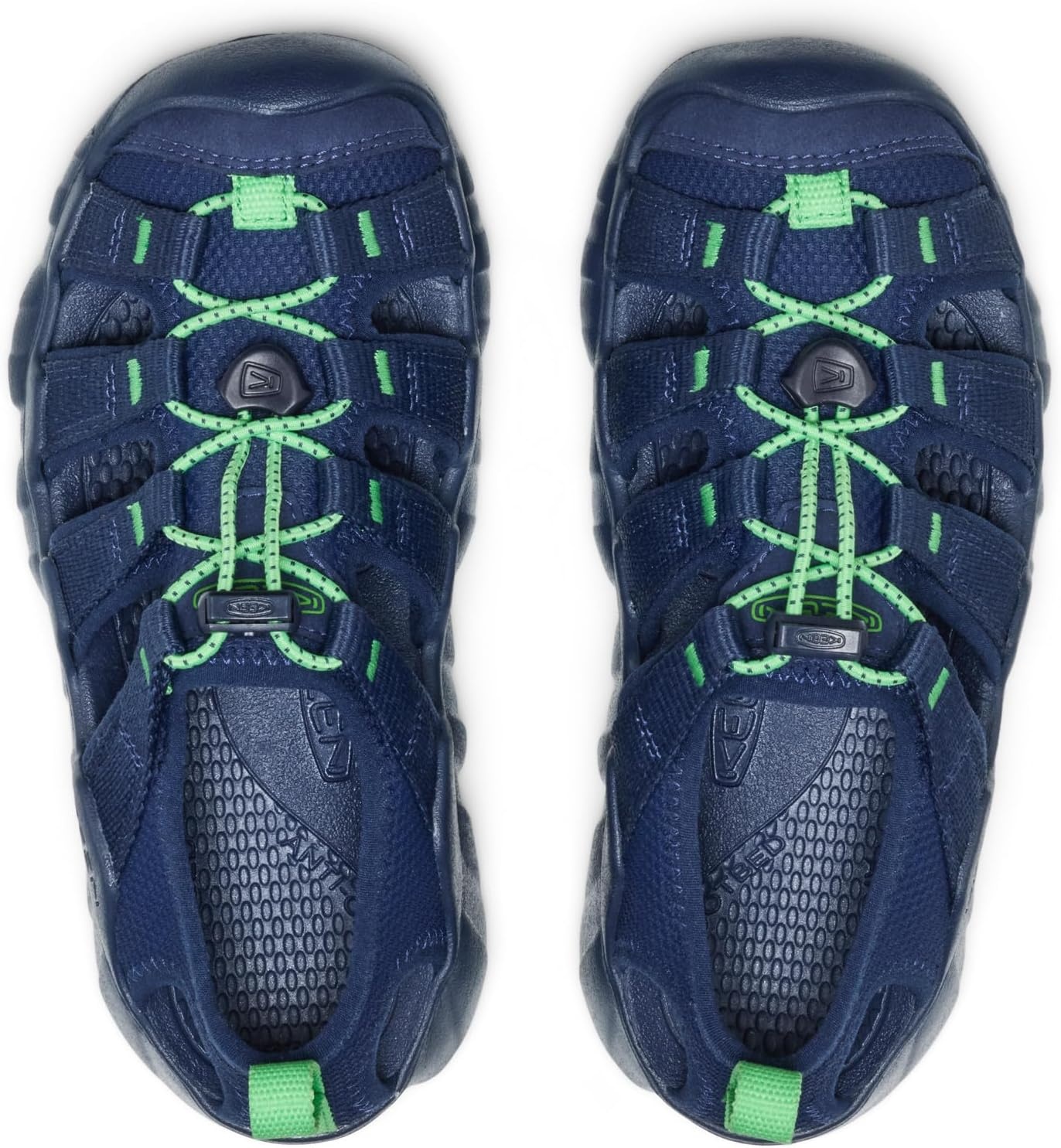 image:imageKEEN UnisexChild Hyperport H2 Breathable Easy On Comfortable Hiking and Water SandalsNaval AcademyVibrant Green
