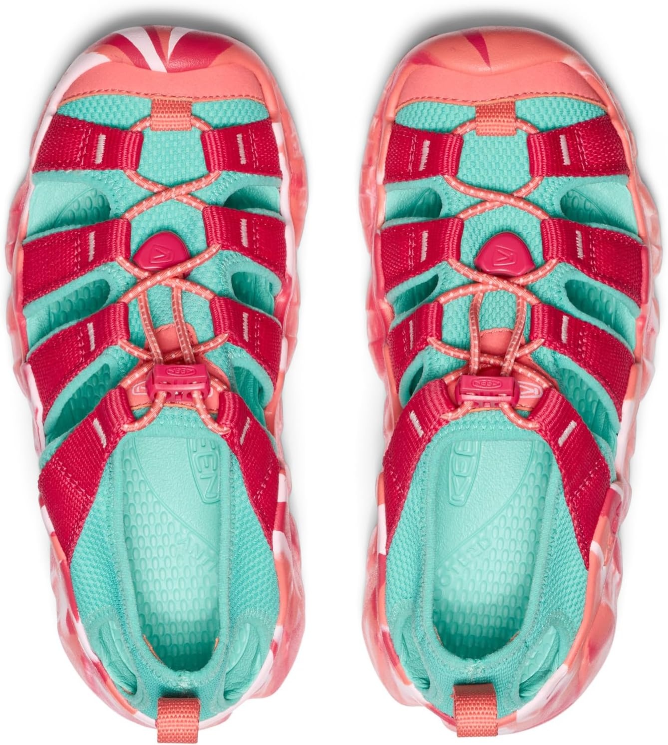 image:imageKEEN UnisexChild Hyperport H2 Breathable Easy On Comfortable Hiking and Water SandalsRaspberryPool Blue