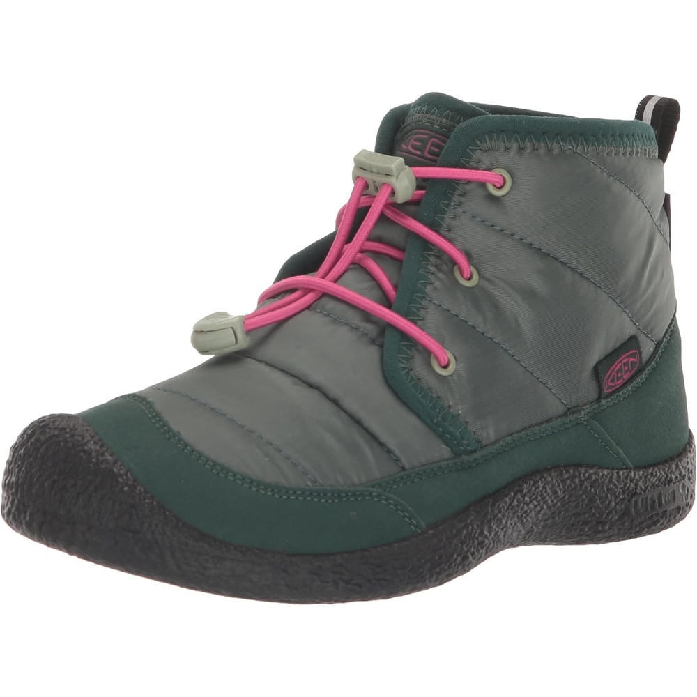 image:imageKEEN Kids Howser 2 Quilted Mid Height Waterproof Comfy Durable Little KidBig KidDark ForestFuchsia Purple