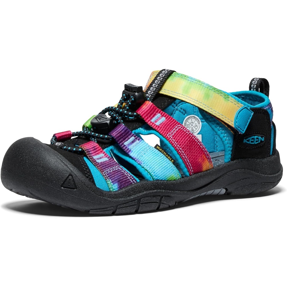 image:imageKEEN Kids Newport H2 II Durable Quick Dry Closed Toe Water Little KidRainbow Tie Dye