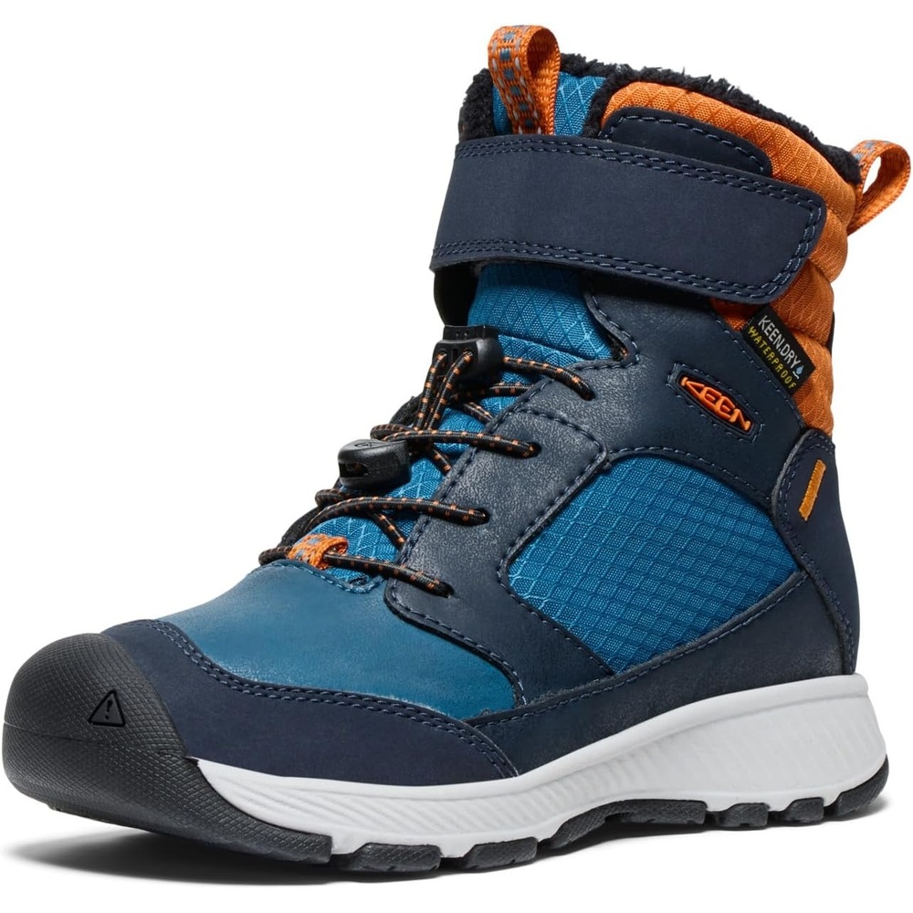 image:imageKEEN Kids Skua Winter Comfortable Insulated Waterproof ToddlerLittle KidBig KidSky CaptainGold Flame