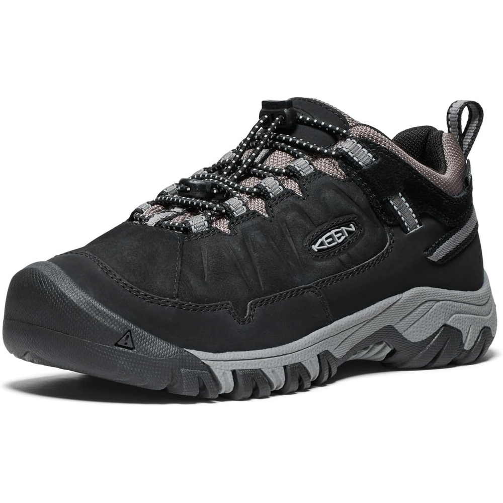image:imageKEEN Kids Targhee 4 Low Height Durable Comfortable Waterproof ToddlerLittle KidBig KidBlackSteel Grey