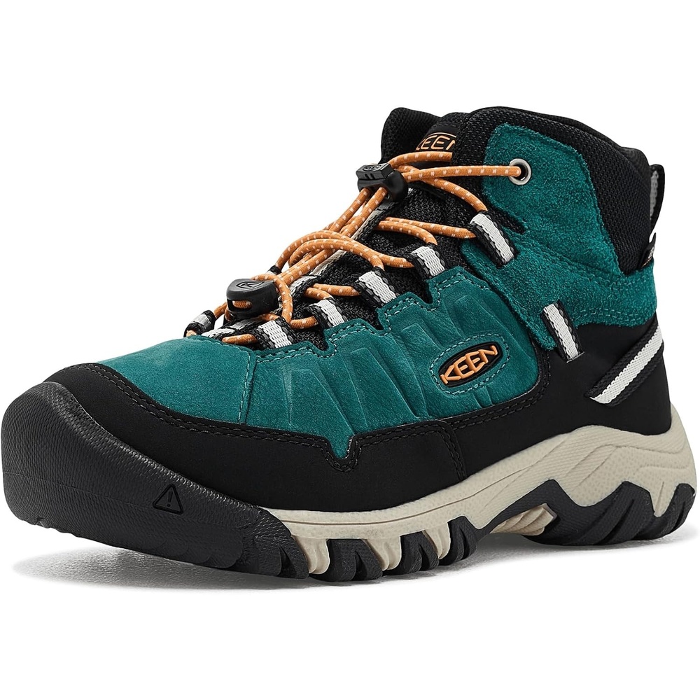 image:imageKEEN Kids Targhee 4 Mid Height Durable Comfortable Waterproof Little KidBig KidMediterraneaFlame Orange