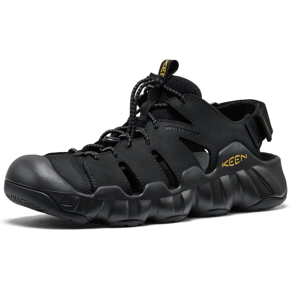 image:imageKEEN Mens Hyperport H2 Closed Toe Breathable Easy On Comfortable Hiking and Water SandalsBlackKeen Yellow
