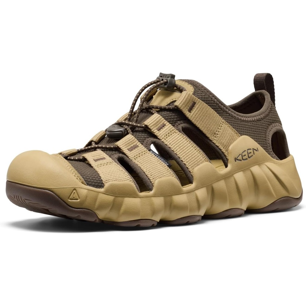 image:imageKEEN Mens Hyperport H2 Closed Toe Breathable Easy On Comfortable Hiking and Water SandalsCanteenKhaki