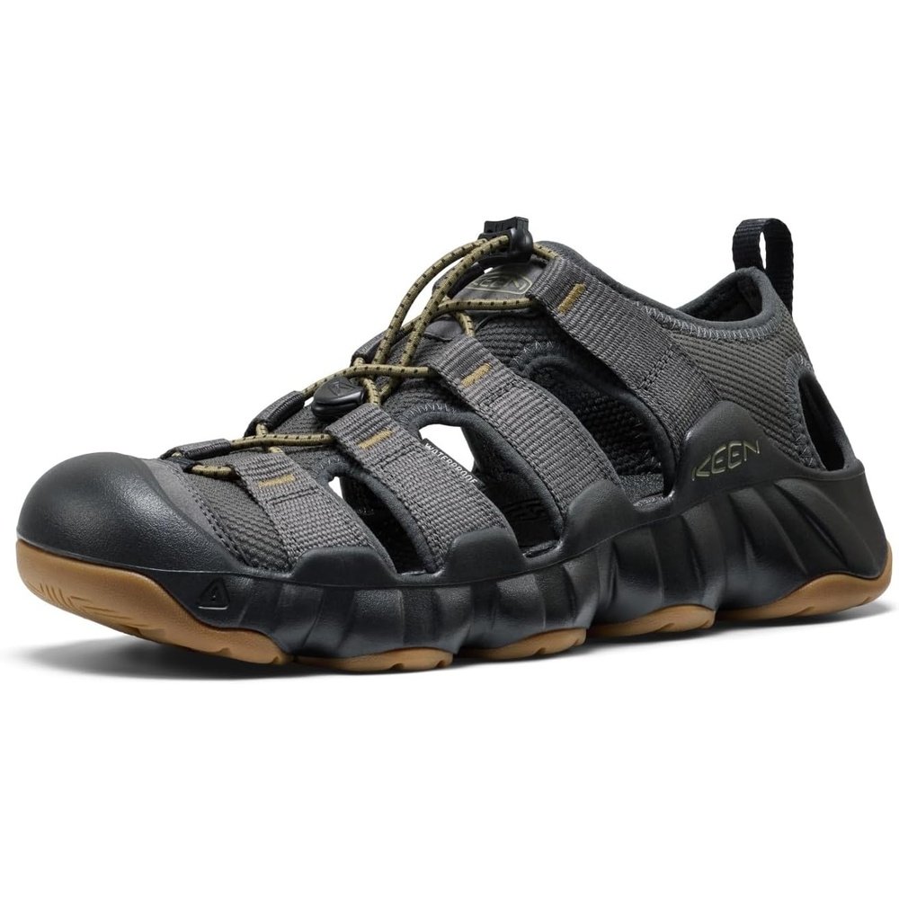 image:imageKEEN Mens Hyperport H2 Closed Toe Breathable Easy On Comfortable Hiking and Water SandalsMagnetBlack