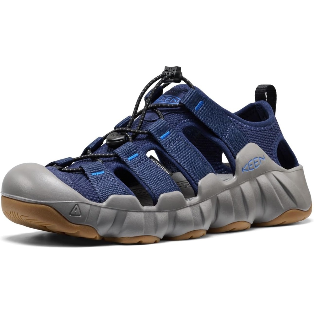 image:imageKEEN Mens Hyperport H2 Closed Toe Breathable Easy On Comfortable Hiking and Water SandalsNaval AcademySteel Grey