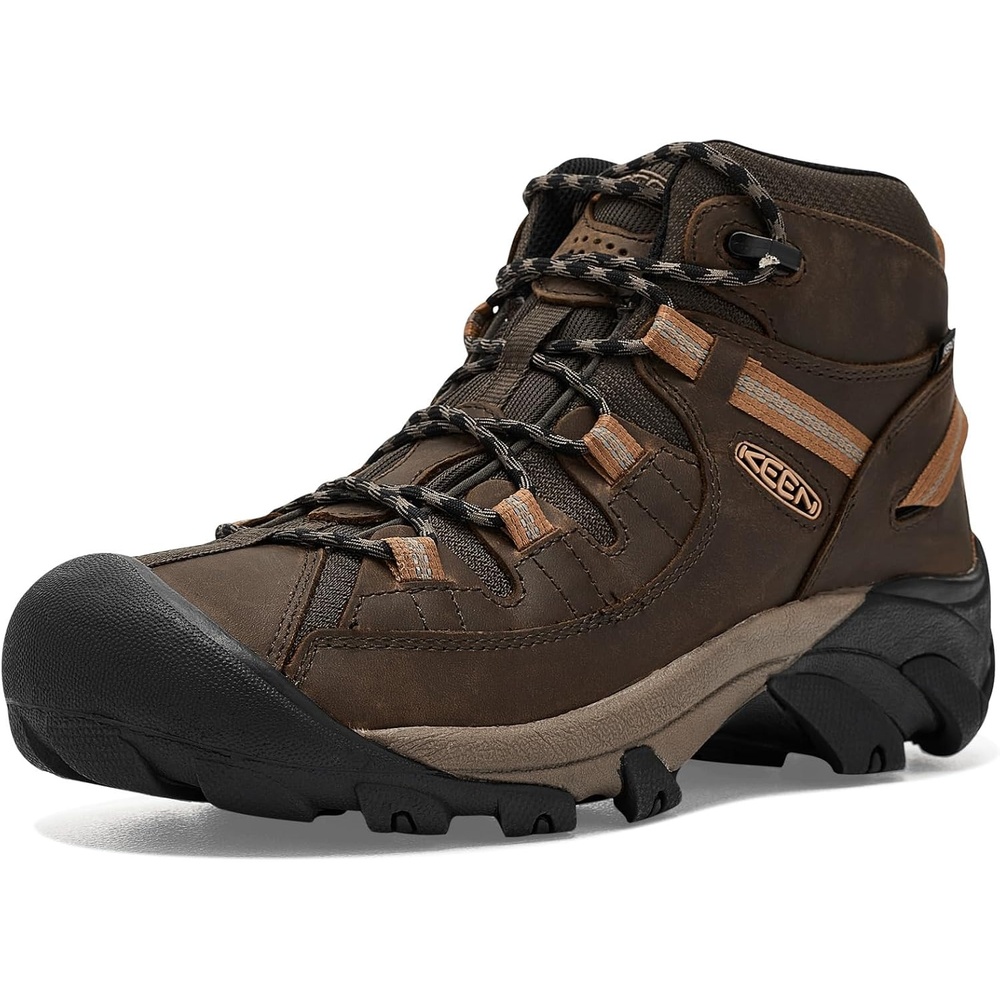 image:imageKEEN Mens Targhee 2 Mid Height Waterproof Hiking BootsBlack OliveChipmunk