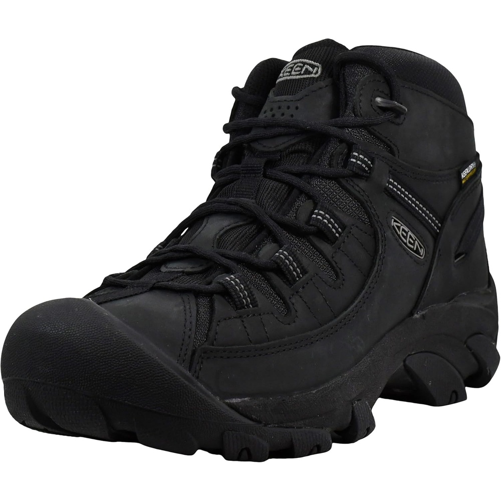 image:imageKEEN Mens Targhee 2 Mid Height Waterproof Hiking BootsBlackBlack