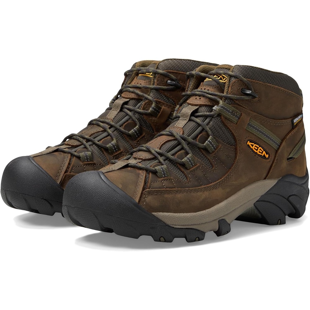 image:imageKEEN Mens Targhee 2 Mid Height Waterproof Hiking BootsCanteenDark Olive