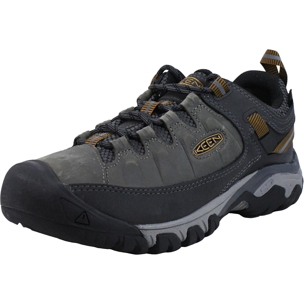 image:imageKEEN Mens Targhee 3 Low Height Waterproof Hiking ShoesSteel GreyGolden Brown