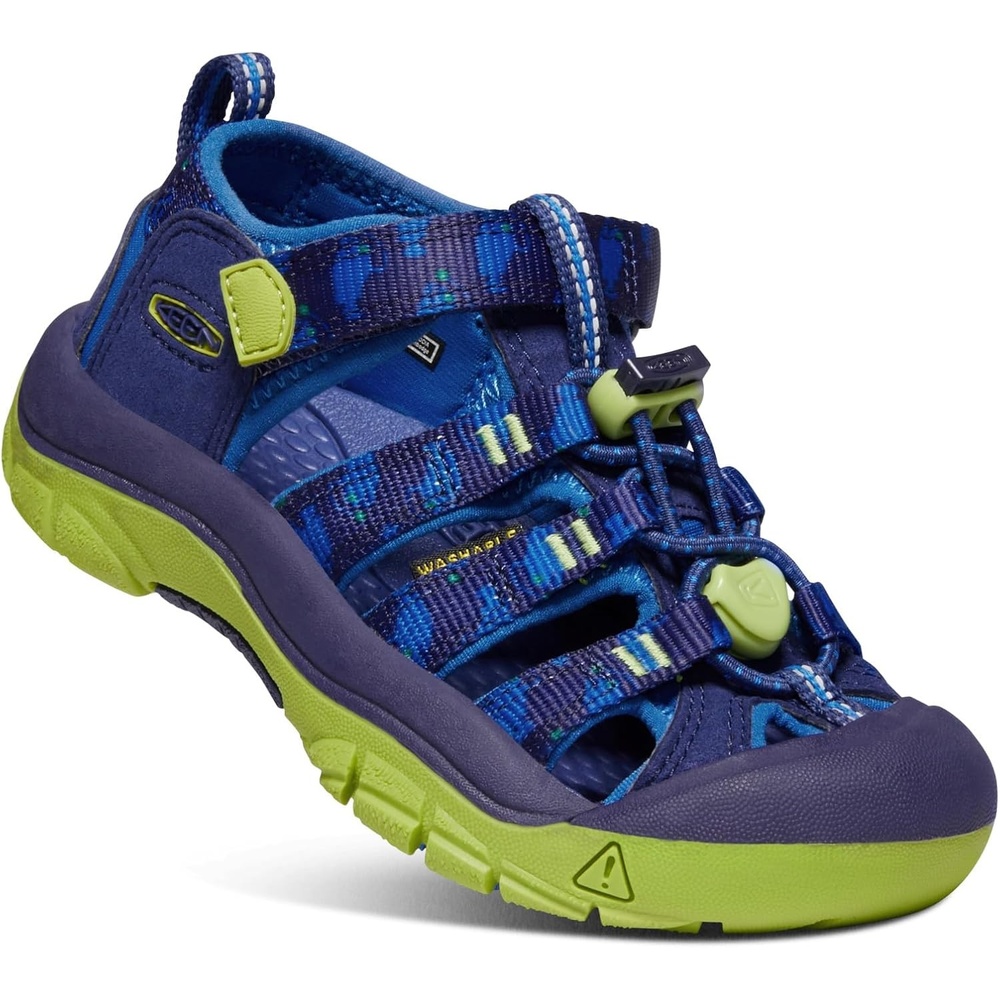 image:imageKEEN UnisexChild Newport H2 Closed Toe Water SandalsBlue DepthsChartreuse