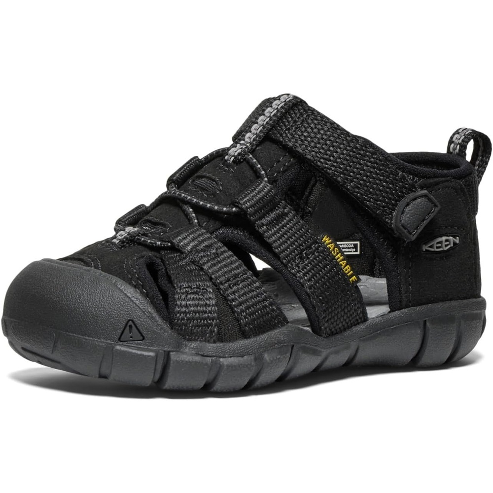 image:imageKEEN UnisexChild Seacamp 2 CNX Closed Toe SandalsBlackGrey