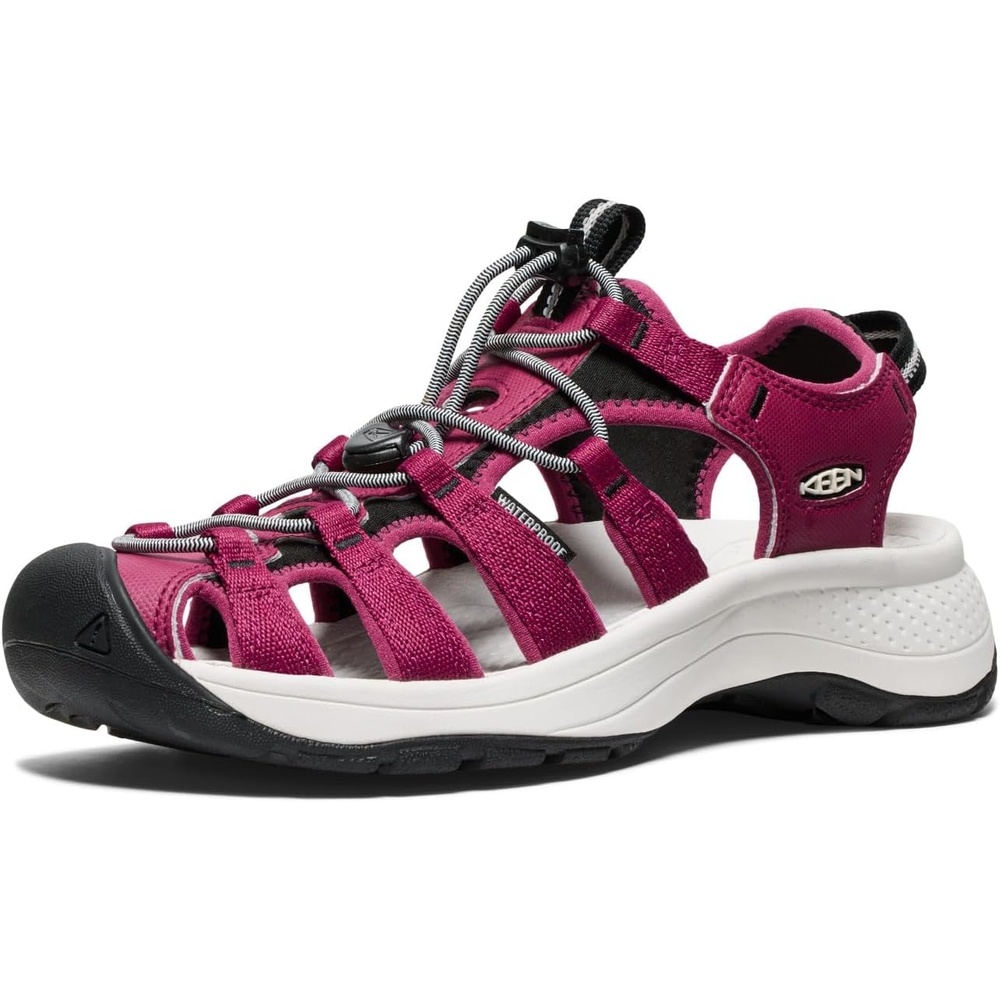 image:imageKEEN Womens Astoria West Closed Toe SandalsBeaujolaisStar White