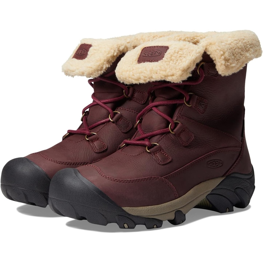 image:imageKEEN Womens Betty Boot Short Waterproof InsulatedBurgundyBrindle