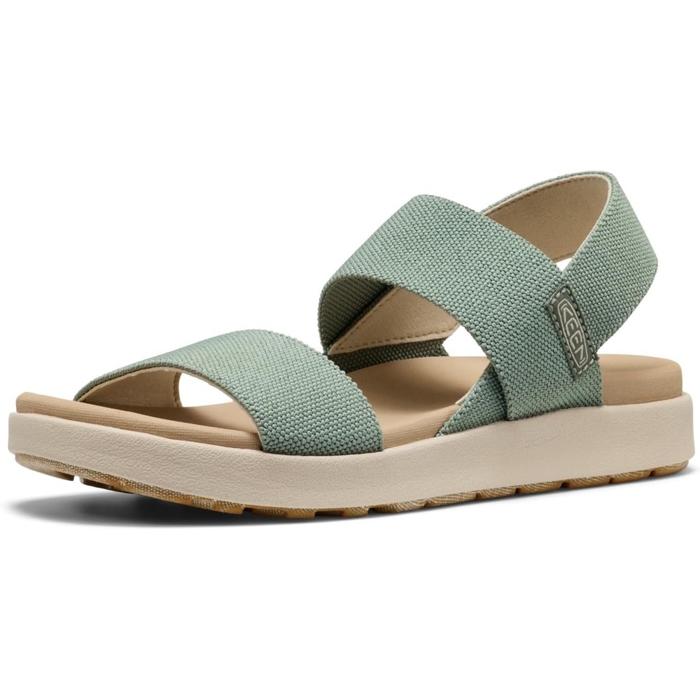 image:imageKEEN Womens Elle Backstrap Casual Platform Open Toe Wedge SandalsLily PadBirch
