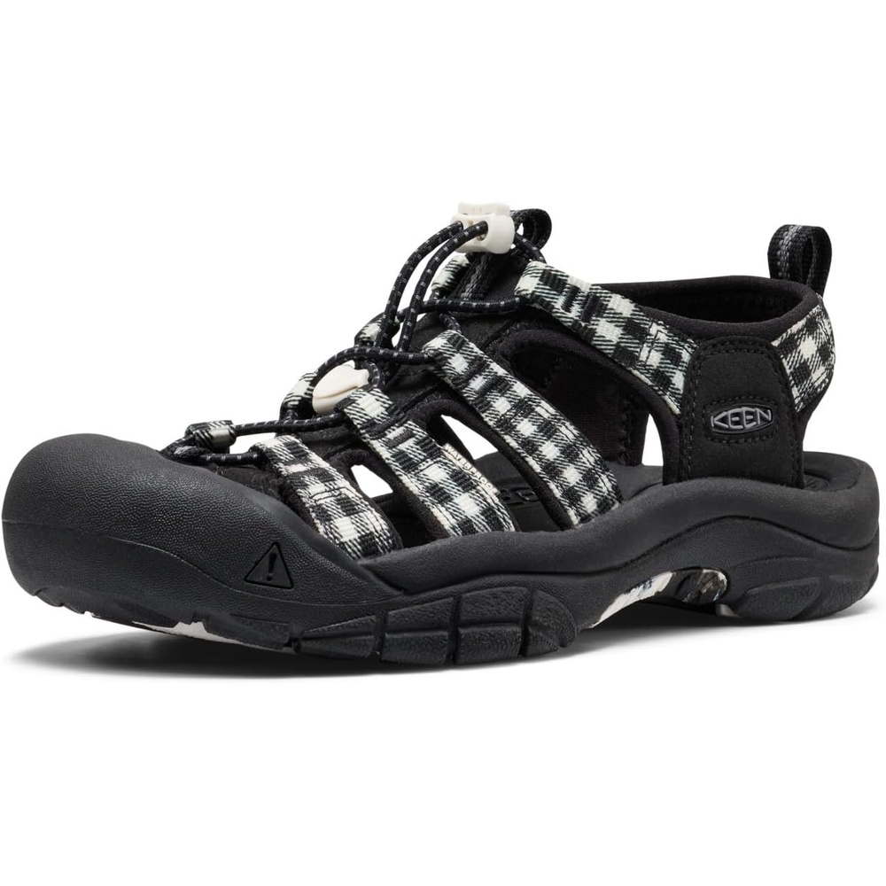 image:imageKEEN Womens Newport H2 Closed Toe Water SandalsBlackGingham