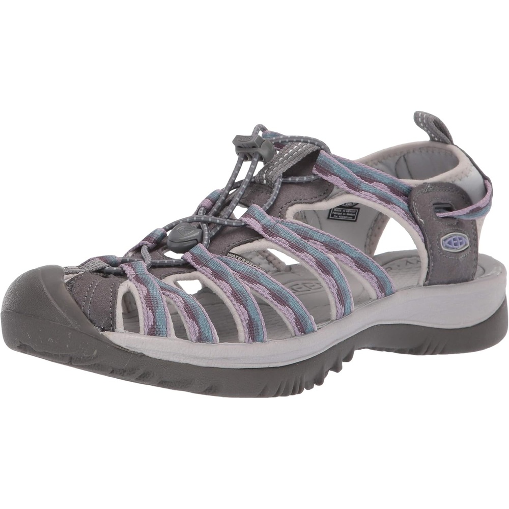 image:imageKEEN Womens Whisper Closed Toe Durable Comfortable Easy On Washable Adventure SandalsPurpleBlack