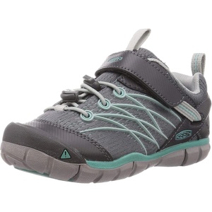 KEEN Kids’ Chandler CNX Hiking Shoes(Steel Grey/Wasabi)