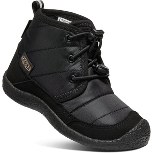 KEEN Kids Howser 2 Quilted Mid Height Waterproof Comfy Durable (Little Kid/Big Kid)(Black/Black)