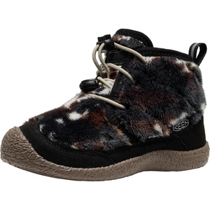 KEEN Kids Howser 2 Quilted Mid Height Waterproof Comfy Durable (Little Kid/Big Kid)(Black/Star White)