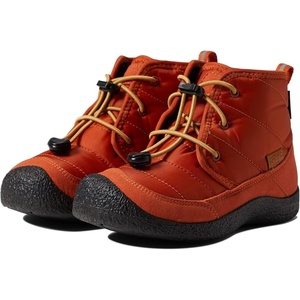 KEEN Kids Howser 2 Quilted Mid Height Waterproof Comfy Durable (Little Kid/Big Kid)(Potters Clay/Black)