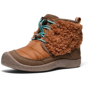 KEEN Kids Howser 2 Quilted Mid Height Waterproof Comfy Durable (Little Kid/Big Kid)(Roasted Pecan/Dark Earth)