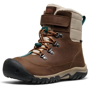 KEEN Kids Kanibou Waterproof (Little Kid/Big Kid)(Dark Earth/Roasted Pecan)