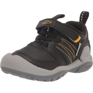 KEEN Kids’ Knotch Peak Sneakers(Black/Keen Yellow)