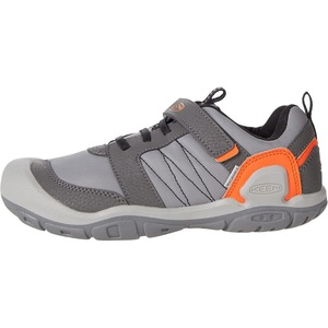 KEEN Kids’ Knotch Peak Sneakers(Magnet/Safety Orange)
