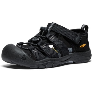 KEEN Kids Newport H2 II Durable Quick Dry Closed Toe Water (Little Kid)(Black/Keen Yellow)