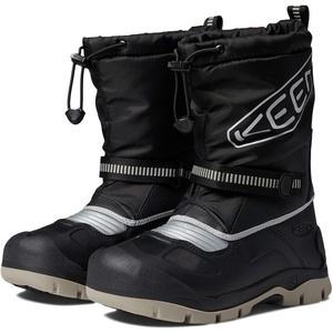 KEEN Kids Snow Troll WP (Little Kid/Big Kid)(Black/Silver)