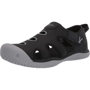 KEEN Kids’ Stingray Closed Toe Water Sandals(Black/Drizzle)