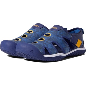 KEEN Kids’ Stingray Closed Toe Water Sandals(Bright Cobalt/Blue Depths)