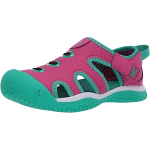 KEEN Kids’ Stingray Closed Toe Water Sandals(Very Berry/Peacock Green)