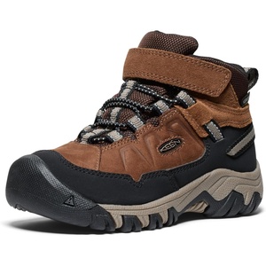 KEEN Kids Targhee 4 Mid Height Durable Comfortable Waterproof (Little Kid/Big Kid)(Bison/Brindle)