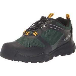 KEEN Kids’ Wanduro Waterproof Shoes(Black/Greener Pastures)