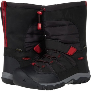 KEEN Kids Winterport Neo DT WP (Little Kid/Big Kid)(Black/Red Carpet)