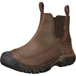 KEEN Men’s Anchorage 3 Waterproof Pull On Insulated Snow Boots(Dark Earth/Mulch)