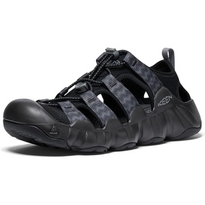 KEEN Men’s Hyperport H2 Closed Toe Breathable Easy On Comfortable Hiking and Water Sandals(Black/Steel Grey)