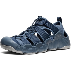 KEEN Men’s Hyperport H2 Closed Toe Breathable Easy On Comfortable Hiking and Water Sandals(Vintage Indigo/Naval Academy)