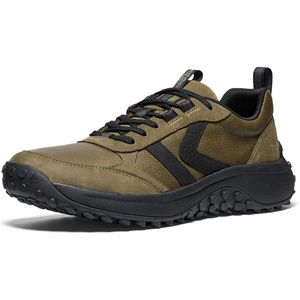 KEEN Mens Ks86 Leather Comfortable Durable Retro Style(Dark Olive/Black)