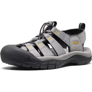 KEEN Men’s Newport H2 Closed Toe Water Sandals(Alloy/Cream Gold)