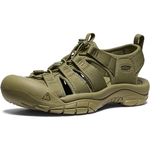 KEEN Men’s Newport H2 Closed Toe Water Sandals(Monochrome/Olive Drab)