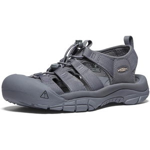 KEEN Men’s Newport H2 Closed Toe Water Sandals(Monochrome/Steel Grey)