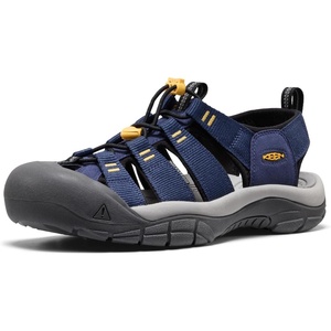 KEEN Men’s Newport H2 Closed Toe Water Sandals(Naval Academy/Keen Yellow)