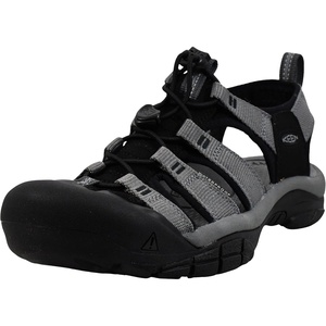 KEEN Men’s Newport H2 Closed Toe Water Sandals(Steel Grey/Black)