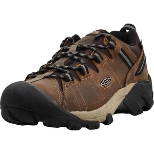 KEEN Men’s Targhee 2 Low Height Waterproof Hiking Shoes(Bison/Brindle)
